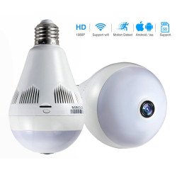 Panorama Nanny Bulb Camera With WIFI + 32GB Free Memory card.